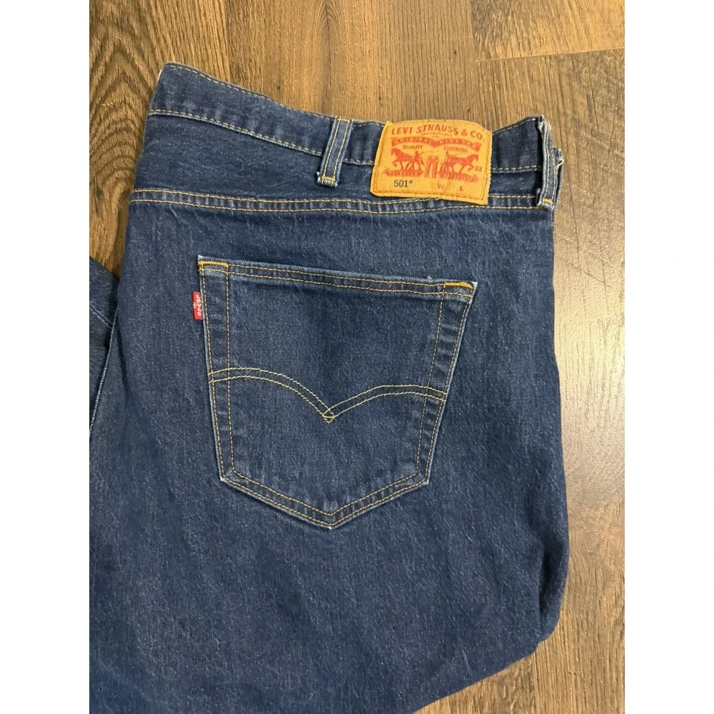 Vintage Mens Levis 501 Jeans Size 50x32 Jeans Made in The USA One Wash